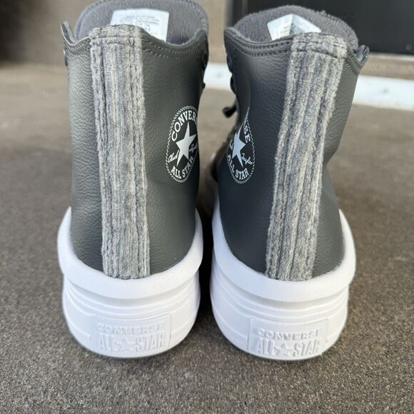 Women's Converse CTAS Move Iron Grey/White High Top Sneakers Size 10 A01344C - Picture 9 of 9